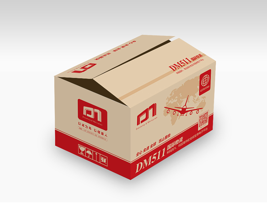 物流纸箱设计-dm511国际物流纸箱效果图