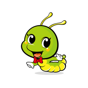 蚕宝宝卡通形象设计